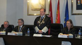 El presidente del TSJ de Madrid, Celso Rodríguez Padrón, durante la ceremonia